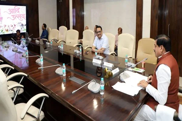 आदि उत्सव रामनगर के वर्चुअल संबोधन से जुड़ा विज्ञप्ति चित्र